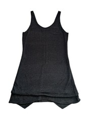 HEDO New York LBD Black Metallic Slip Dress Size 4