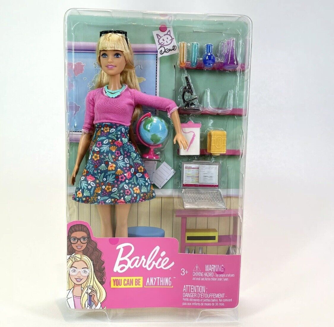 BARBIE Teacher -You Can Be Anything Teacher & Accessories Playset FREE P & P