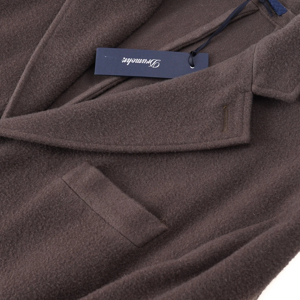 Drumohr F/W 24-25 Soft Textured Garment-Washed Wool Overcoat 40R (Eu50) Coat NWT - product detail image 5