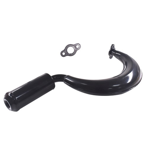 40mm Black Banana Muffler Exhaust Pipe 49cc 66/80cc Motorized Bike