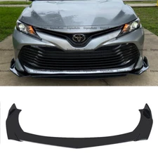 For Toyota Camry UNIVERSAL Front Bumper Lip Spoiler Splitter Glossy Black