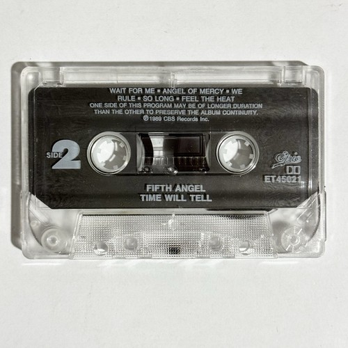 Fifth Angel Time Will Tell Cassette Tape USA Epic CBS 1st Press REWIND - Picture 5 of 6