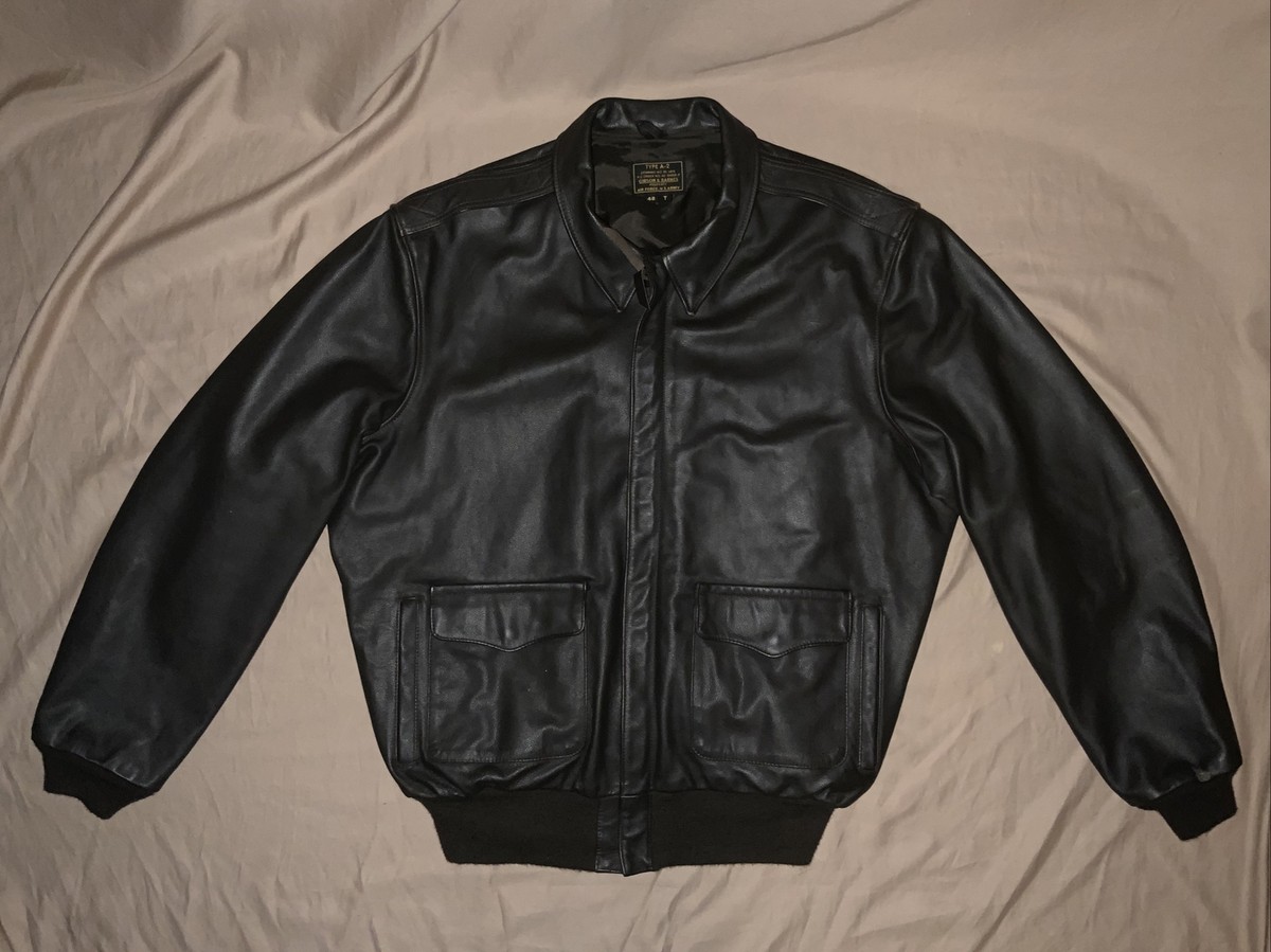 Gibson & Barnes Jacket Type A-2 Bomber WW2 Style Brown Leather