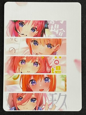 DUAL 1548 Miku Quintessential Quintuplet Goddess Story Anime Waifu Card ACG NSFW