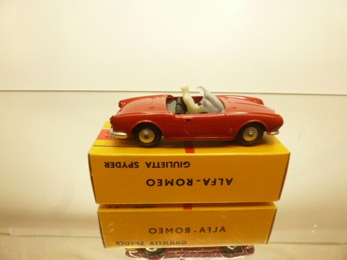 METOSUL #3 ALFA ROMEO GIULIETTA SPIDER - RED 1:43 - GOOD CONDITION IN BOX - 450 - Bild 4 von 8