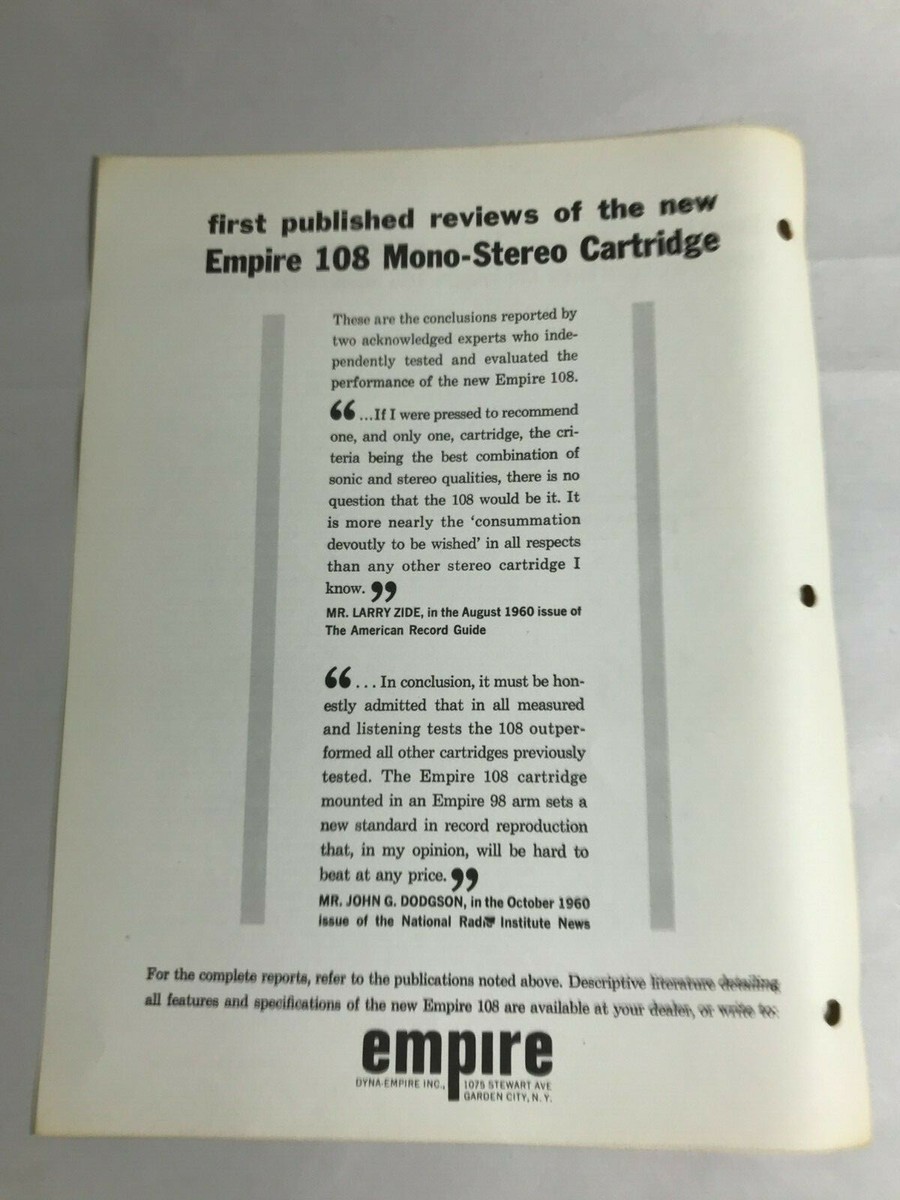 empire 108 、貴重美品、箱、マニュアル有り empire 108貴重美品、箱、マニュアル有り 【公式通販】