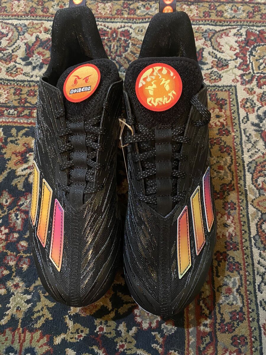 Adidas Adizero Football Cleats Big Mood Black Multicolor Adidas Adizero Football Cleats Big Mood Black Multicolor