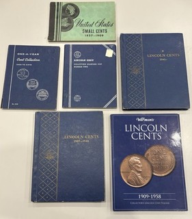 MIXED LOT OF INCOMPLETE INDIAN & LINCOLN CENT ALBUMS