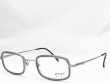 Vintage Versus by Gianni Versace B09 029 Grey Silver Men's Eyeglasses 46-21-140