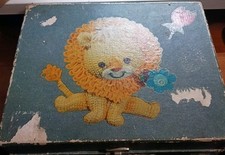 Vintage Emerson Children s Record Player 33 45 RPM Lion Suitcase WORKS
