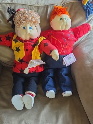 xavier roberts SOFT SCULPTURE CABBAGE PATCH KID 1985Tiffi Glory And Rusty Tyrone