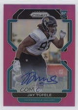 2021 Panini Prizm Rookie Pink Prizm Auto Jay Tufele #440 Auto 1d4