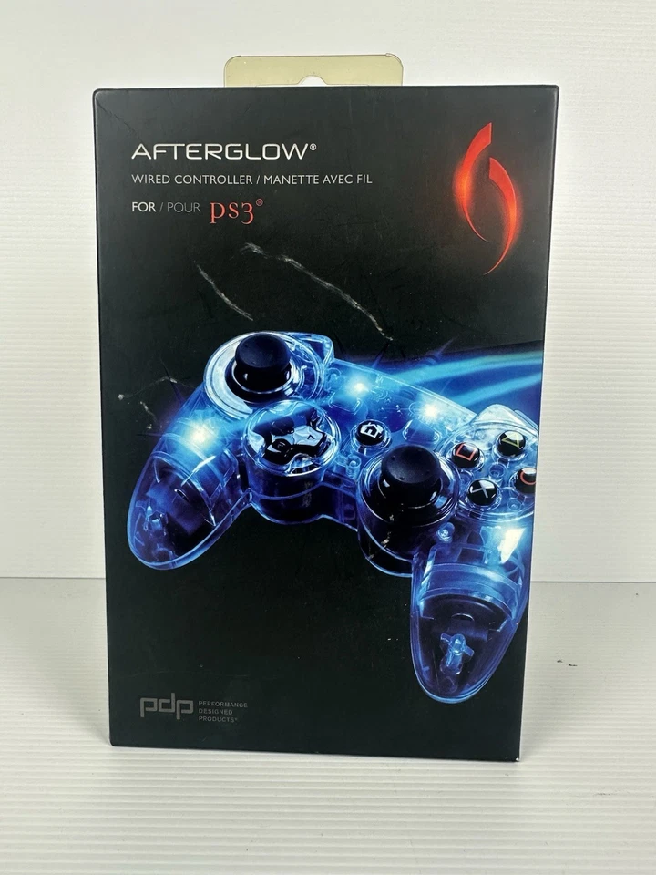 Afterglow AP.1 Green Glow Wired PlayStation 3 PS3 Controller 2010 New Blue - Image 2 of 4