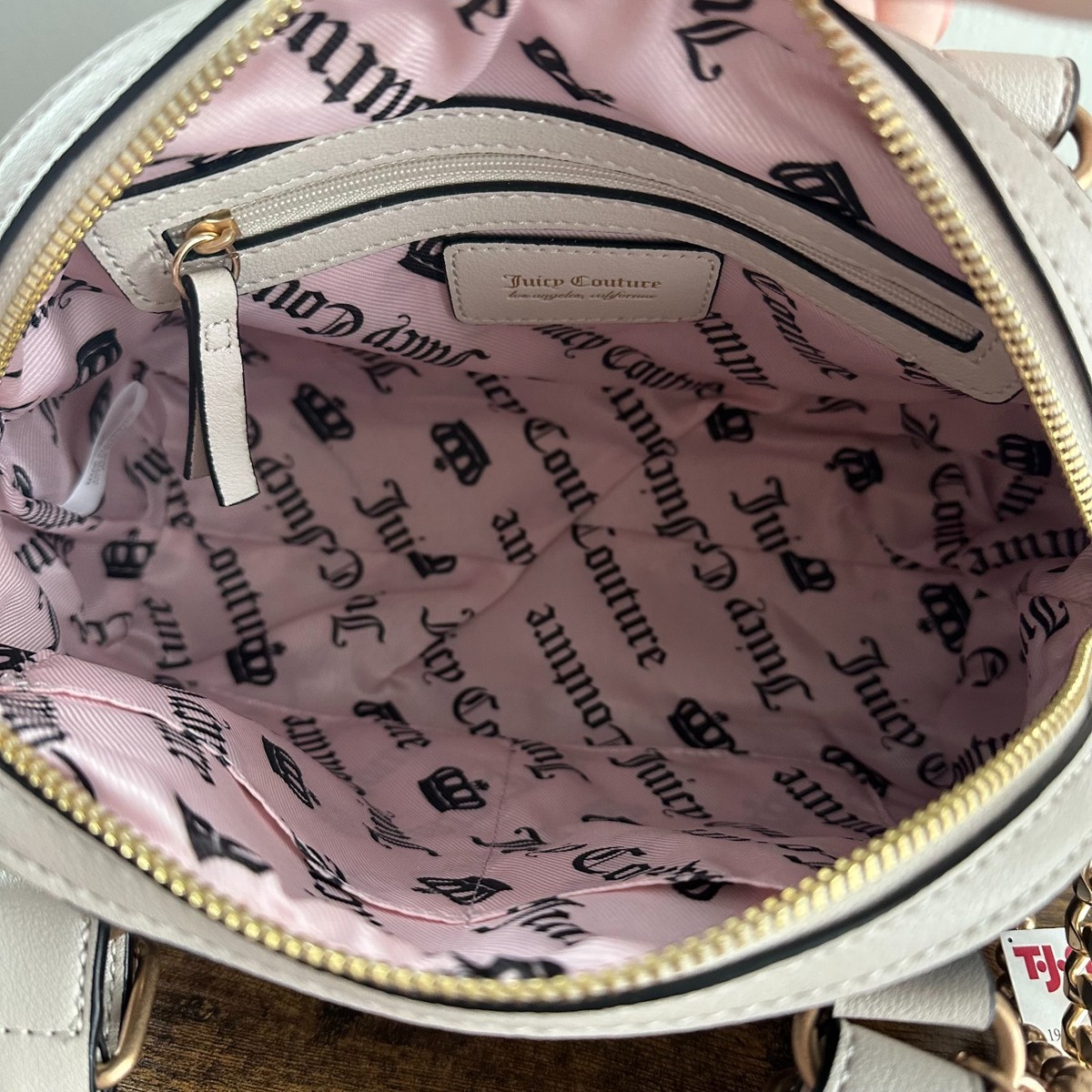 New Juicy Couture Liquorice Black The Key To Juicy Dome Satchel