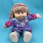 Vintage Cabbage Patch Kids Designer Line Doll 1989 Button Dress Wheat P HM44