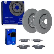 ATE PowerDisc BREMSSCHEIBEN 300mm + BELÄGE VORNE passend für RENAULT LAGUNA 2