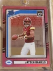 2024 Panini Donruss - Rated Rookie Jayden Daniels #389 Optic Pink Prizm (RC)