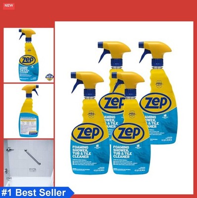 Foaming Tub and Tile Cleaner 32 oz No Scrub Formula Soap Scum Remover Case of 4