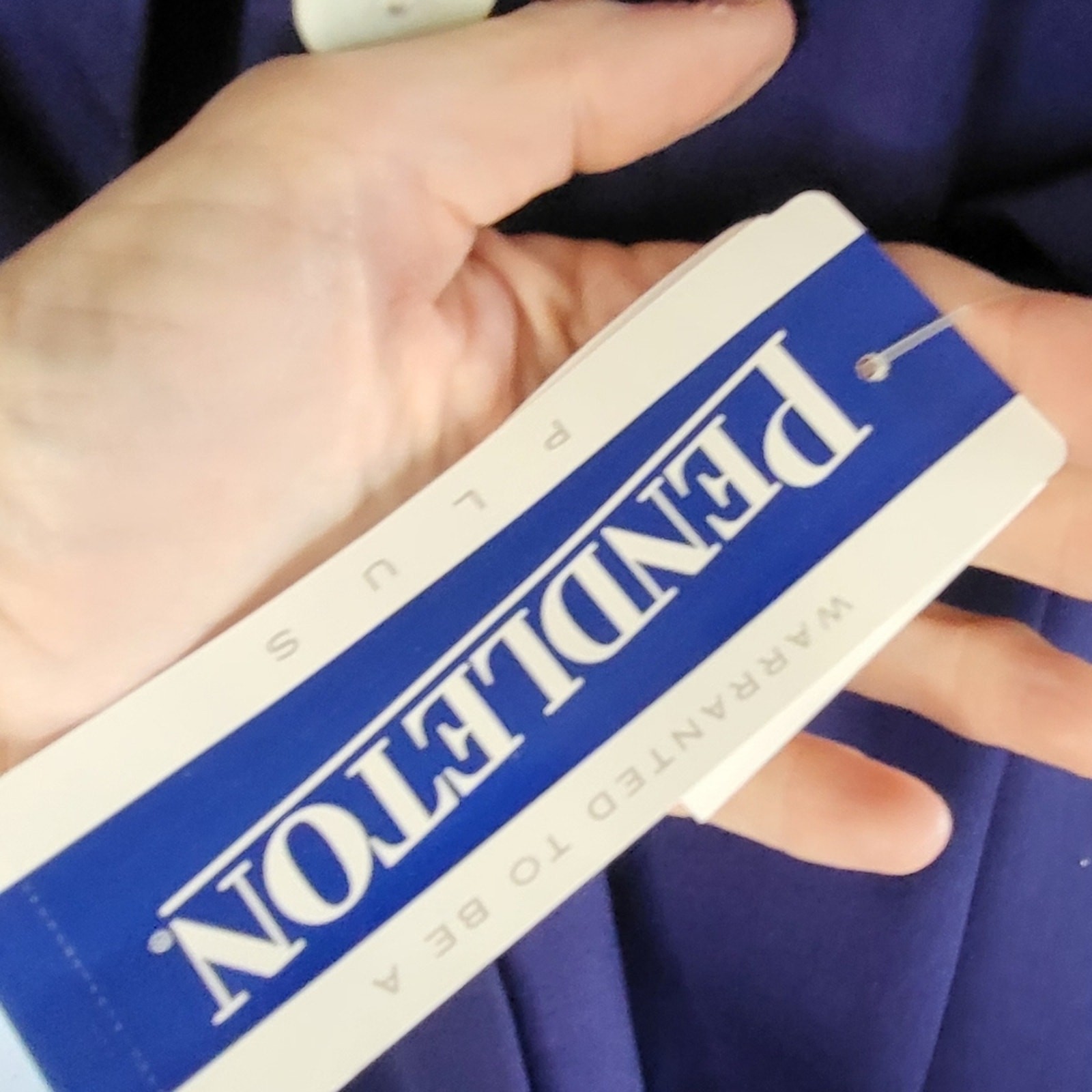 Vtg Pendleton Shortsleeve NWT Double Breasted Blu… - image 5