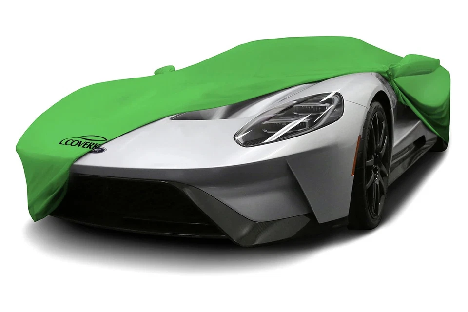 For Scion iQ 12-15 Coverking Satin Stretch Indoor Synergy Green Custom Car Cover Foto 3 de 4