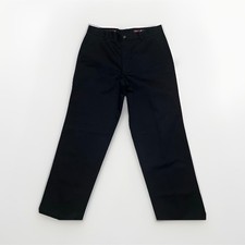 Nordstrom Smartcare Men's Black Cotton Dress Pants Straight Leg Stain Resistant