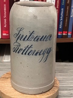 1 l Bierkrug Masskrug Brauerei Wirtshauskrug Spitzauer Rottenegg Geisenfeld