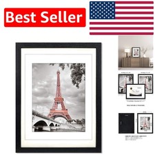 Rustic Solid Wood Frame 12x16 with HD Plexiglass - Perfect for Photos  Art