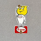 VINTAGE ESSO SALUTE BOY PORCELAIN SIGN GAS CAR TRUCK OIL MOTORCYCLE