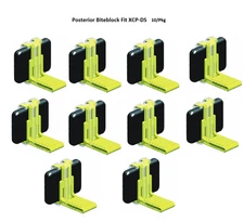 10 Pcs of Autoclavable Universal Yellow Posterior Biteblock Fit XCP-DS