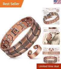 Copper Bracelet for Men, 3X Strength Magnetic Bracelets for Men USA