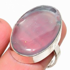 Sodalite Gemstone 925 Sterling Silver Ring Size 7 h810