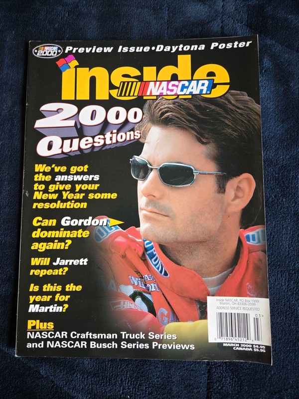 Inside Nascar Preview Issue Magazine Jeff Gordon Cover March 2000