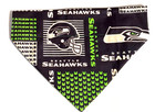 Over Collar SlideOn Pet Dog Cat Bandana  SEATTLE SEAHAWKS FOOTBALL   LARGE