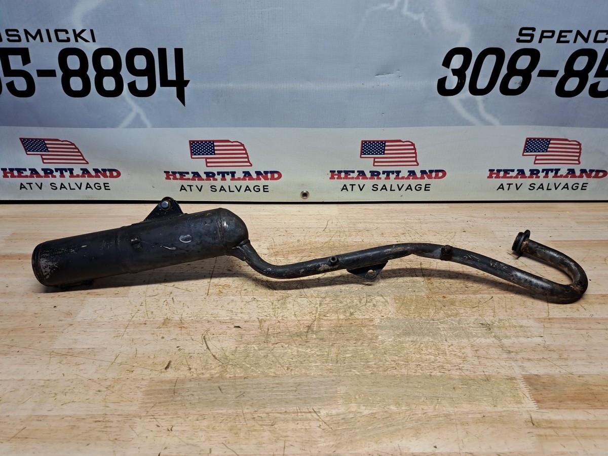 1999 Exhaust Muffler OEM Spark Arrestor Pipe Header Honda Xr 100