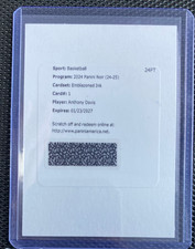 Anthony Davis 2024-25 Panini Noir Basketball /49 Auto Emblazoned Ink #1