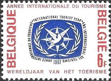 Timbre "Année du Tourisme" Belgique 1407 ** - 86345FX