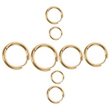 4 Pairs Girls Earrings Hoops Circle for Women Fashionable Simple