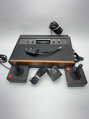 Vintage Atari CX-2600A Video Game Console W/ 15 Games, Paddles, & Joysticks