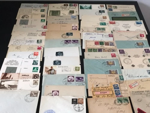 50 x GERMANY THIRD REICH  COVERS FDC POSTCARD COLLECTION --  SEE SCAN (2)