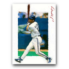 Roberto Alomar #4 Art Card Limited 34/50 Edward Vela Signed (Toronto Blue Jays)