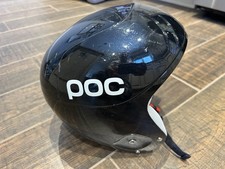 POC Ski Racing Helmet Skull Orbic X " Black, SIZE Medium, Clean Missing Liner