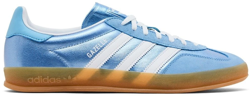 adidas Gazelle Indoor Blue Metallic Gum W for sale | eBay