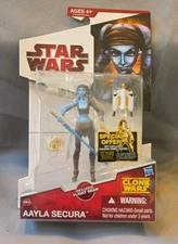 Star Wars The Clone Wars Aayla Secura Figure, 3.75" CW40 Hasbro