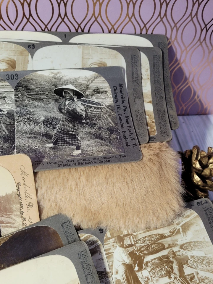 Старинный стереоскоп карты 3D Палестина религиозный Йосемити винтажный библейский - Изображение 4 из 4