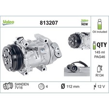 Kompressor Klimaanlage VALEO 813207 für Fiat Peugeot Citroën Ducato Boxer Croma