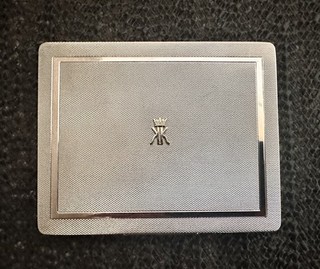 Unique Sterling SILVER Cigarette Case HRH Duchess Of Kent Asprey Ltd Royal.