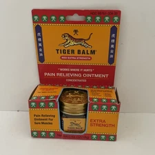 Tiger Balm Extra Strength Pain Relieving Ointment 0.63 Ounce 18 g