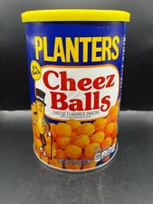 2018/2019 Planters Cheez Balls Original Cheese Balls Empty Can Collectible