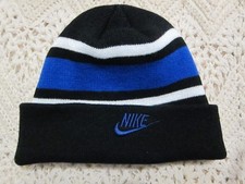 Nike Youth Beanie Black, Blue And White