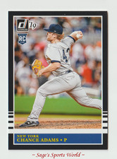 2019 Donruss Baseball #240 Chance Adams RETRO RC - New York Yankees